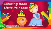 Färbung Buch Kleine Prinzessin Screen Shot 0