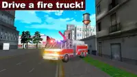 Fire Truck Emergency Driver 3D Screen Shot 0
