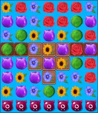 Flower Blast Match 3 Game Screen Shot 2