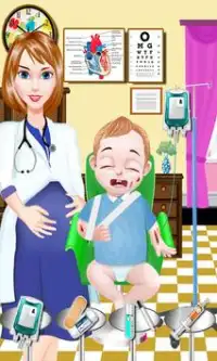 Kinderarzt Mädchen Spiele Screen Shot 2