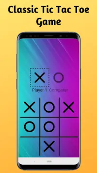 Tic Tac Toe Puzzle - Free X and O Board Games Screen Shot 0