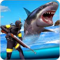 怒っているサメの攻撃：深海サメの狩猟ゲーム