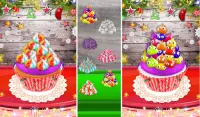 クッキングレインボー＆ユニコーンクリスマスカップケーキ！ DIY Screen Shot 18