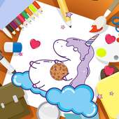 Unicorn Coloring : Little Pony para colorir