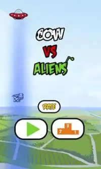 Flappy Cow vs Aliens Screen Shot 2