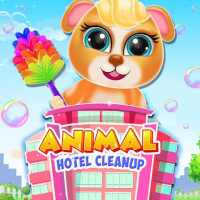 Cute Pet Animal Hotel Cleanup