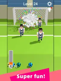 Straight Strike - juego de tiros de fútbol en 3D Screen Shot 13