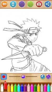 Naruto VS Sasuke Coloring Book Screen Shot 5