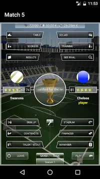 iClub Manager 2: football manager Screen Shot 0