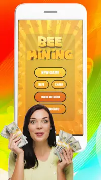 Bee Mining : Bee Network Game Screen Shot 0