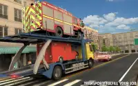 Fire Truck Transporter Cargo Plane Simulator Games Screen Shot 2