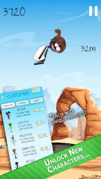 Stickman Trampoline FREE Backflip Jump Flip Master Screen Shot 2