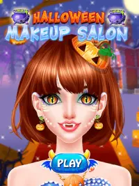 Halloween Maquillage Dress-up Fashion Salon Jeux p Screen Shot 0
