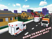 Krankenwagenspiel 2018: Krankenwagen-Simulator Screen Shot 2
