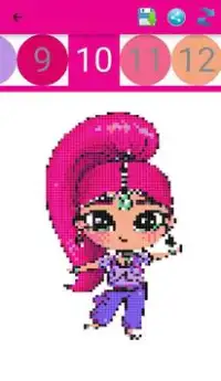 Princesses and Dolls color by number-Lol Pixel Art Screen Shot 9