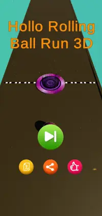 Hollo Rolling Ball Run 3D Screen Shot 0