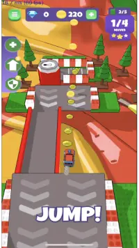 Flick Cars: Mini Golf Racing Adventure Screen Shot 1