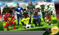 Futuristic Superhero Soccer Challenge Screen Shot 0