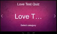 Love Test Quiz Screen Shot 0