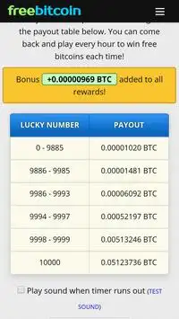 Free Bitcoin (freebitco.in) Screen Shot 0