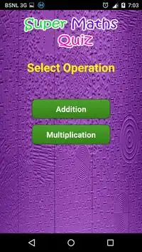 Super Maths Quiz Screen Shot 2