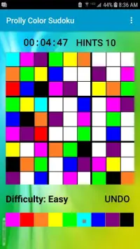 Prolly Color Sudoku Screen Shot 2