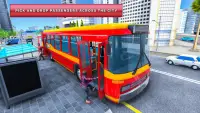 Trình điều khiển mô phỏng xe buýt: trò chơi lái x Screen Shot 2