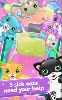 Little Cat Doctor Pet Vet Game Screen Shot 2