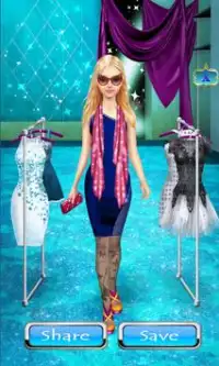 Super Model Star Fashion Dress Up Games For Girls Screen Shot 2