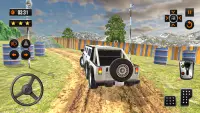 オフロードジープカー駐車ゲーム Screen Shot 3