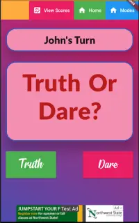 Truth or Dare Game Screen Shot 2