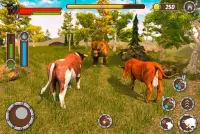 Bull Family Simulator: Wildlife Family Game Screen Shot 8