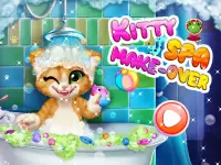Fluffy Kitty Mèo Trò chơi chăm sóc ban ngày cho tr Screen Shot 3