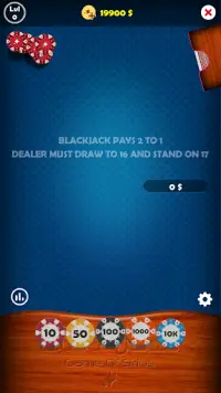 Blackjack 21 Pro - Offline Cas Screen Shot 1