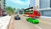 Crazy Car Transport Truck Sim Screen Shot 23
