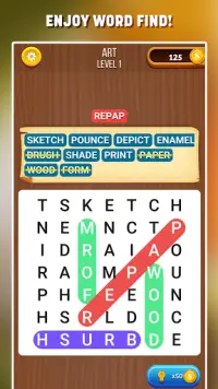 Word Search Free - Find & Link Puzzle Game Screen Shot 4