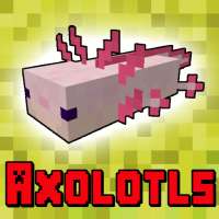 Axolotls Mod にとって Minecraft PE