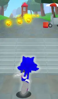 Super Blue Hedgehog Run - Jungle Rush Adventure Screen Shot 3