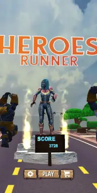 Amazing Super Heroes Running - Screen Shot 0