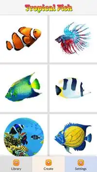 Tropical Fish Color by Number - Pixel Art Game Screen Shot 1