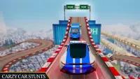 Полицейский GT Car Stunts Racing: Impossible Mega Screen Shot 4