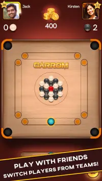 Carrom Queen - Best Online Carrom Disc Pool Game Screen Shot 3