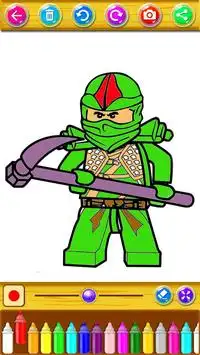 coloring ninja turtle and leggo toys Screen Shot 7