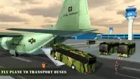 US Army Plane Transporter Military Bus Driving Sim Screen Shot 1