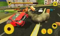 Rhino city Revenge : Brazil City Attack Sim 2017 Screen Shot 0