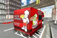 City Pizza Delivery Van Screen Shot 4