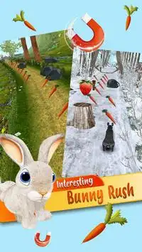 Forest Bunny Run :Bunny Game Screen Shot 2