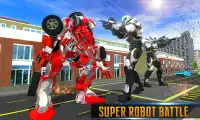 Superhero Robot Car Battle Sim Screen Shot 0