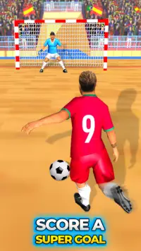 Football Kick and Goal: Indoor Soccer Futsal 2020 Screen Shot 0