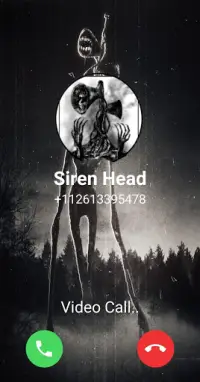 Call Siren Head chat   video call (Simulation) Screen Shot 4